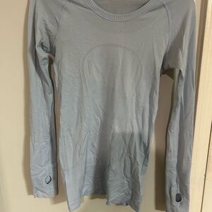 Light Blue Long Sleeve Top